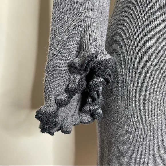 Milly of New York wool ruffle sleeve dress Medium - Picture 6 of 8